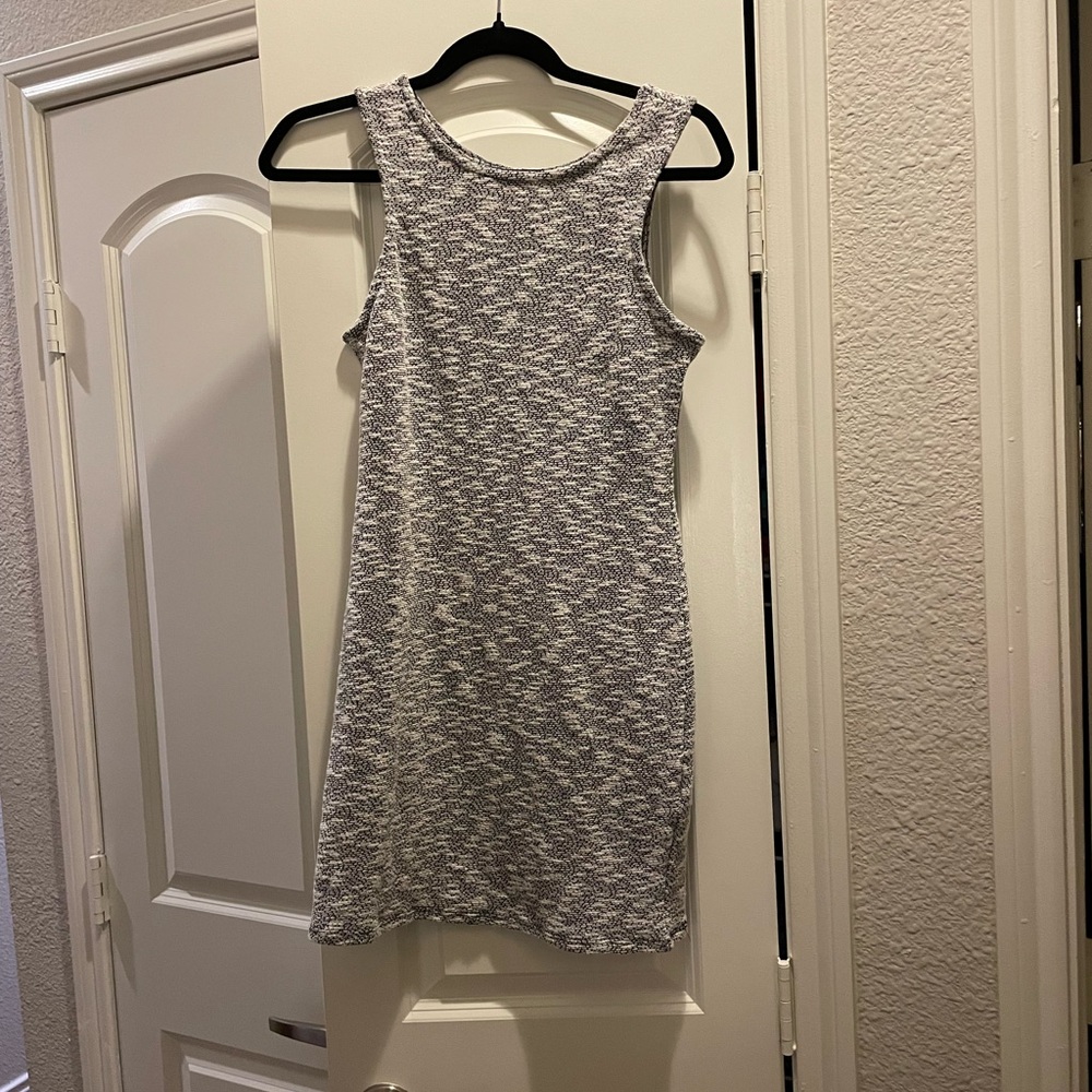 Derek Heart size large stretchy sleeveless dress. Black and white.